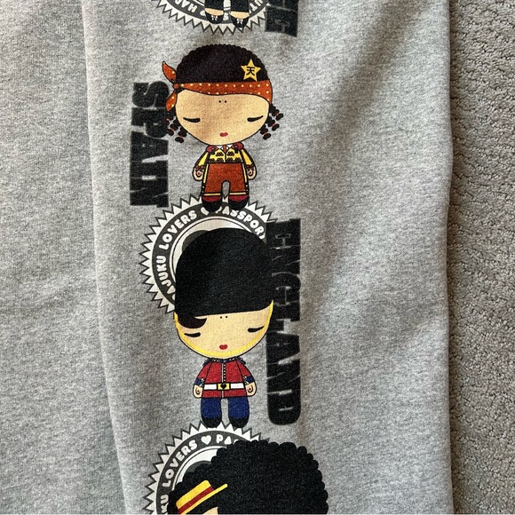 RARE Vintage Y2K Harajuku Lovers Lamb Gwen Stefani Wideleg Sweatpants - Picture 3 of 9